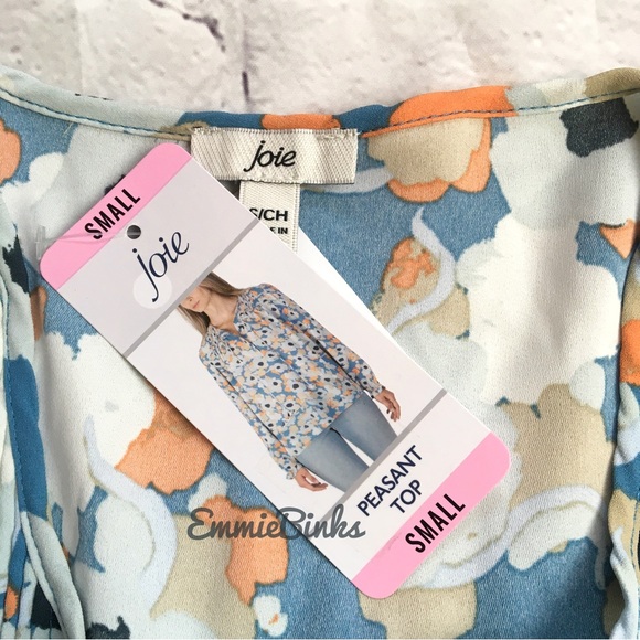 NWT $168 Joie Limited Edition Bohemian Floral Peasant Top - Picture 13 of 16
